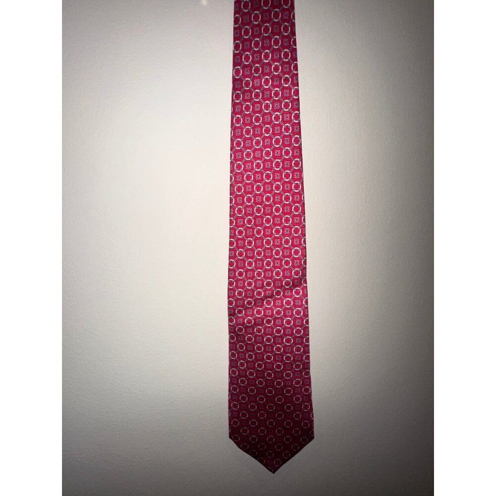 Versace Silk Geometric Print Tie